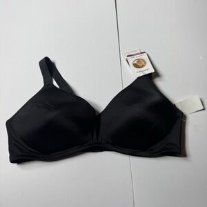 Jockey 2354 Lined T-Shirt Bra Full Coverage WF Microfiber Womens 40c Black New